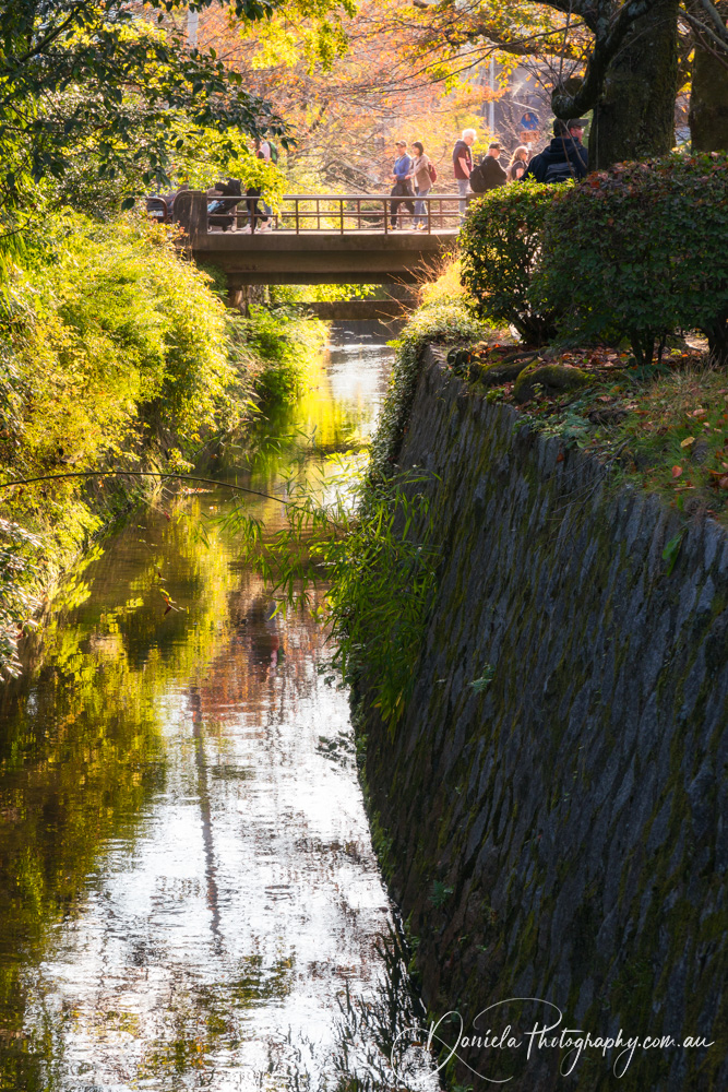 Philosopher's Path in autumn Kyoto